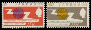 Barbados 265-6 MNH ITU