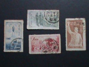 ​CHINA-1953-SC#194-7- 35TH ANNIV: RUSSIAN OCTOBER REVOLUTION.USED COMPLETE SET