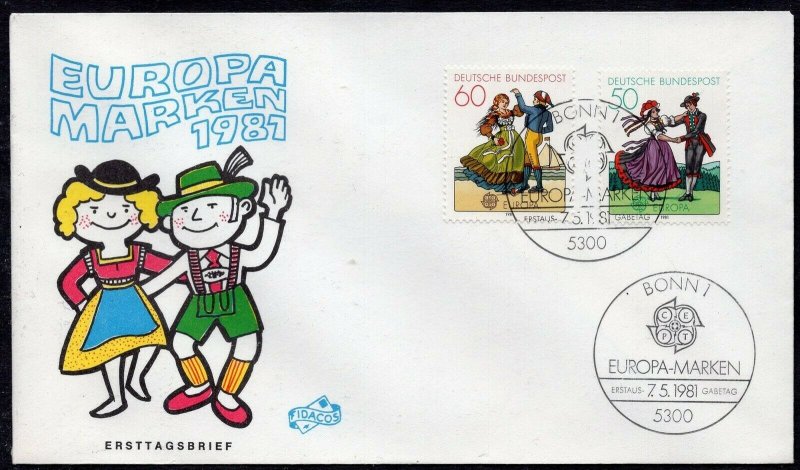 EUROPA CEPT 1981 - GERMANY - FOLKLORE - FDC