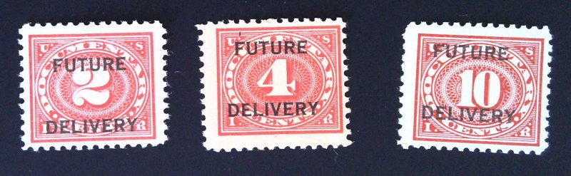 Scott #RC1,3&4 - Future Delivery stamps - Mixed MNH & OG - Lot - 1918-34