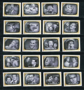 4414 Early TV Memories All 20 Single 44¢ Stamps MNH
