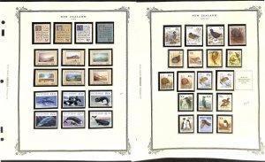 New Zealand Stamp Collection on 15 Scott Specialty Pages, 1988-1991 Mint NH (BS)