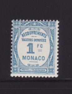 Monaco J25 MH Postage Due Stamp