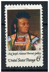 USA 1968 Scott 1364 used - 6c, Chief Joseph, American Indian