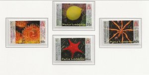 BRITISH ANTARCTIC TERRITORY (BAT) Sc 382-5 NH SET OF 2007 - SEA LIFE - (AO23)