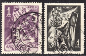 Angola Scott 331-32 complete set F to VF used.  Lot #B.  FREE...