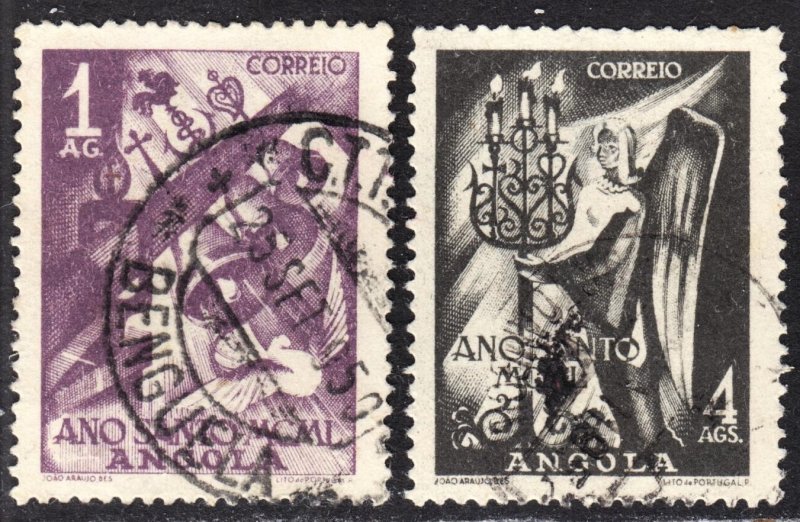 Angola Scott 331-32 complete set F to VF used.  Lot #B.  FREE...
