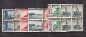 Poland #3K1 - #3K8 XF/NH Block Set