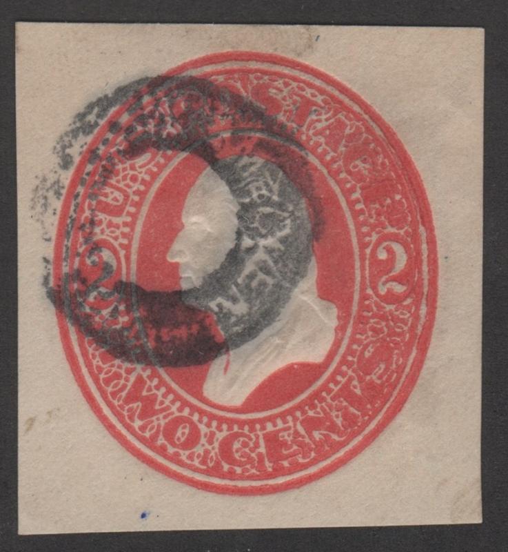SC#U227 2¢ Washington Cut Square (1883) Used