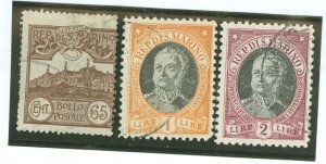 San Marino #66/101/102 Used Single