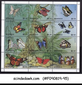 NICARAGUA - 1995 BUTTERFLIES / BUTTERFLY - MIN. SHEET MNH