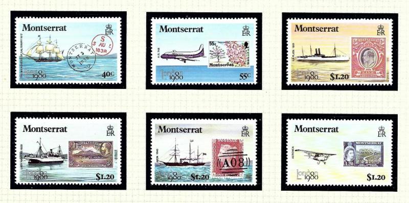 Montserrat 414-19 MNH 1980 London Expo