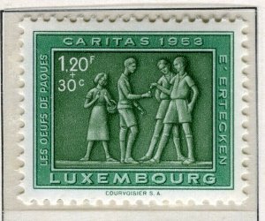 LUXEMBOURG; 1953 early National Welfare issue MINT MNH unmounted 1.20Fr. value