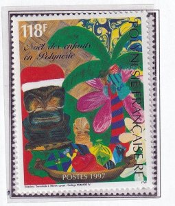 French Polynesia 1997  - Christmas  - MNH  Single # 728
