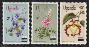 Uganda Scott #130-132 MH