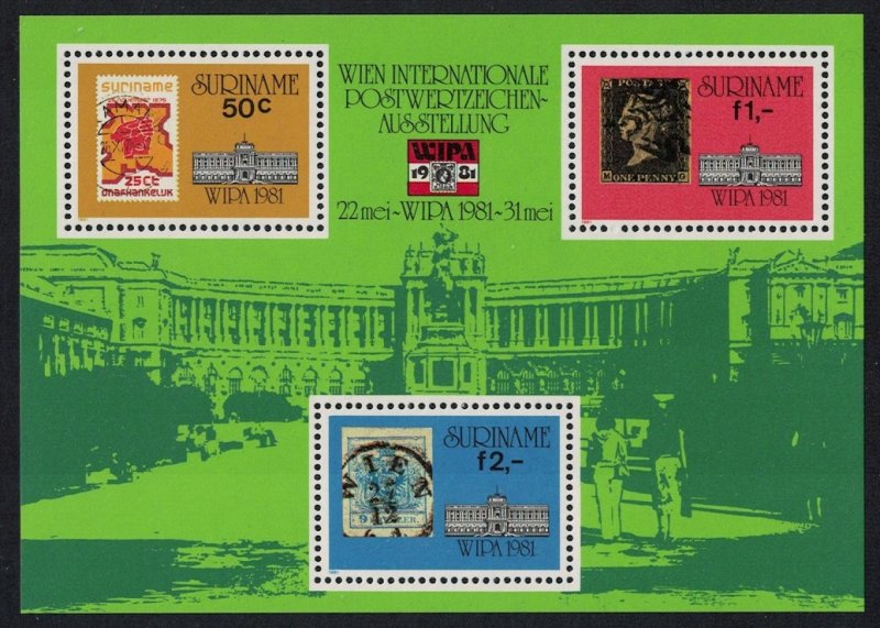 Suriname WIPA 1981 Stamp Exhibition Vienna MS 1981 MNH SG#MS1039