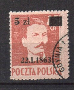 POLAND STAMPS, 1945,Sc.#362, USED