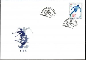 Czech Rep. Winter paralympics Salt Lake City FDC / 2002