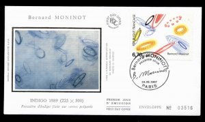 France 1997 Art, Painting by Bernard Mininot FDC