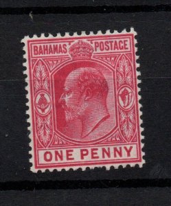 Bahamas KEVII 1906 1d carmine rose LHM SG72 WS29022