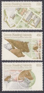 Cocos Islands Sc #65-67 MNH