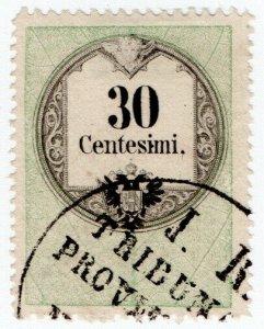 (I.B) Austria/Hungary Revenue : Stempelmarke 30c (Lombardy-Venetia)