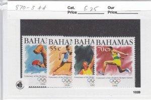 Bahamas 870-3 Olympic Games mnh