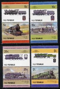 Tuvalu - Nui 1985 Locomotives #2 (Leaders of the World) s...