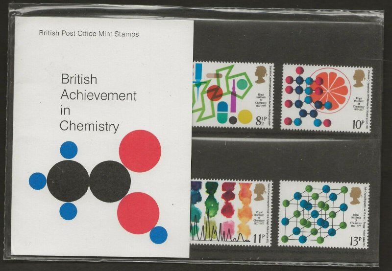 1977 BRITISH ACHIEVEMENT IN CHEMISTRY  PRESENTATION PACK 92