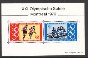 Germany B532 Summer Olympics Souvenir Sheet MNH VF