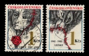 Czechoslovakia #2411-2412 used