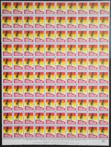 1949 Easter Seals Crippled Children Label, Cinderella Stamp Full Sheet of 100