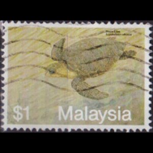 MALAYSIA 1990 - Scott# 434 Turtle $1 Used