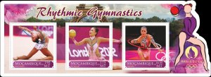 Stamps. Olympic Games Paris 2024 Gymnastics 2020 year, 1 sheets  perforated  NEW