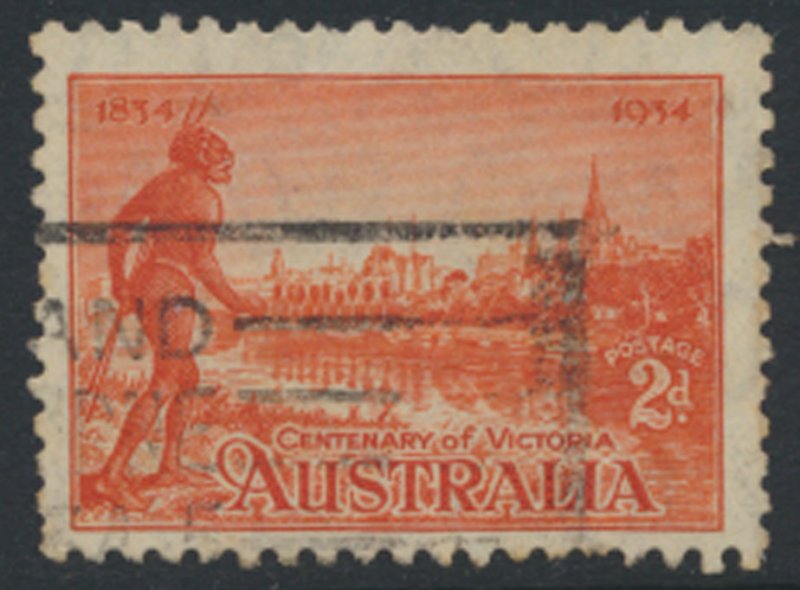 Australia SG 147 Used perf 10½ 1934  SC# 142 Mebourne Yarra see scans details