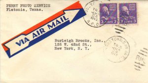 United States U.S. R.P.O.'s Houston & San Ant. 1940 476-N-1  3c Jefferson Pre...