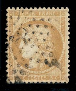 FRANCE - Yv.59 obl. étoile 8 de Paris - TB (Apr24$20ad)