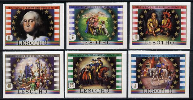 Lesotho 1982 George Washington set of 6 in unmounted mint...