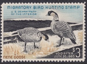 RW31 U.S. 1964 Federal Duck Stamp $3.00 MNH CV $100.00