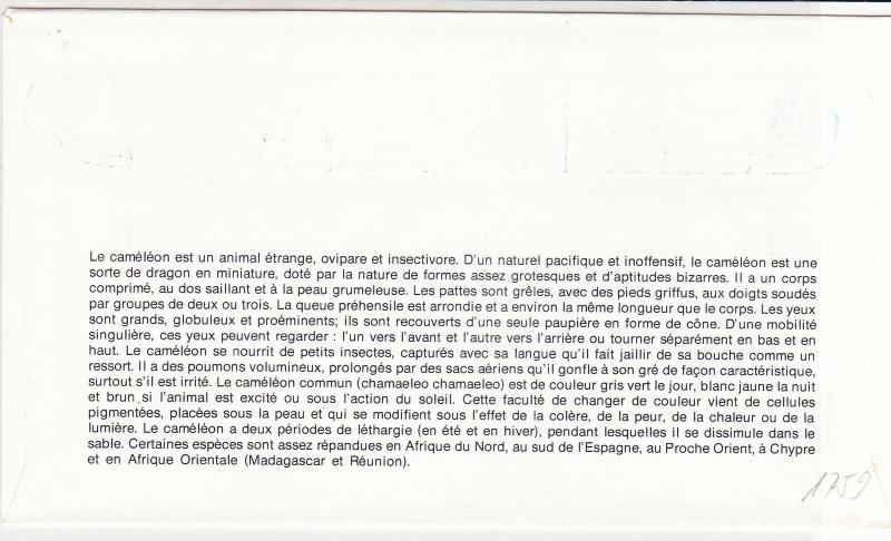 France 1971 Cameleon Protection Pic Slogan Cancels + Stamp FDC Cover Ref 31716