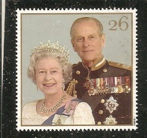 Great Britain          Scott   1782  Queen & Prince  Anniversary         Used