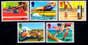 Great Britain 1986 Commonwealth Games Complete Mint MNH Set SC 1149-1153