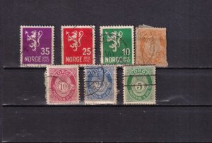 SA28g Norway early selection of used stamps