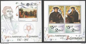 2017 Protestant Reformation Martin Luther Jean Calvin 1+1 ** Ja491
