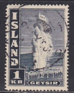 Iceland # 208B, Geyser, Used