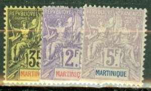 GK: Martinique 33-53 mint CV $581.40; scan shows only a few