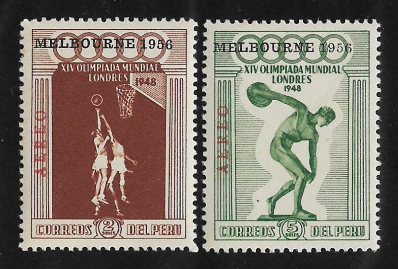 C79-C80,MNH with Melbourne 1956 overprint