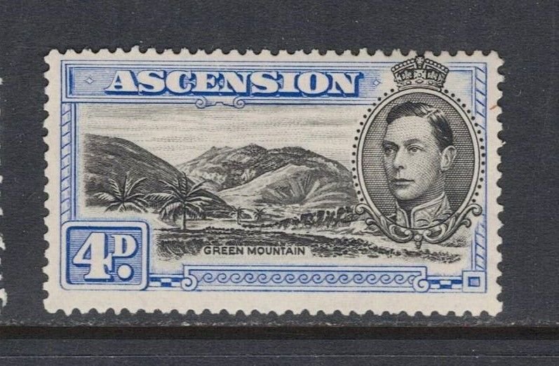 ASCENSION Sc# 44Bd MH F Perf 13 1/2 Green Mountain King George KVI