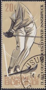 Burundi 72 USED 1964 IX Winter Olympic Games, Innsbruck