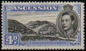 Ascension 44Bd - Mint-NH - 4p Green Mountain (perf 13.5) (1940) (cv $17.50)